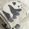 Giant Panda Milk Fluffy Blanket Napping Bed with Student Napping Blanket Coral Flannel Office Blanket Small Blanket