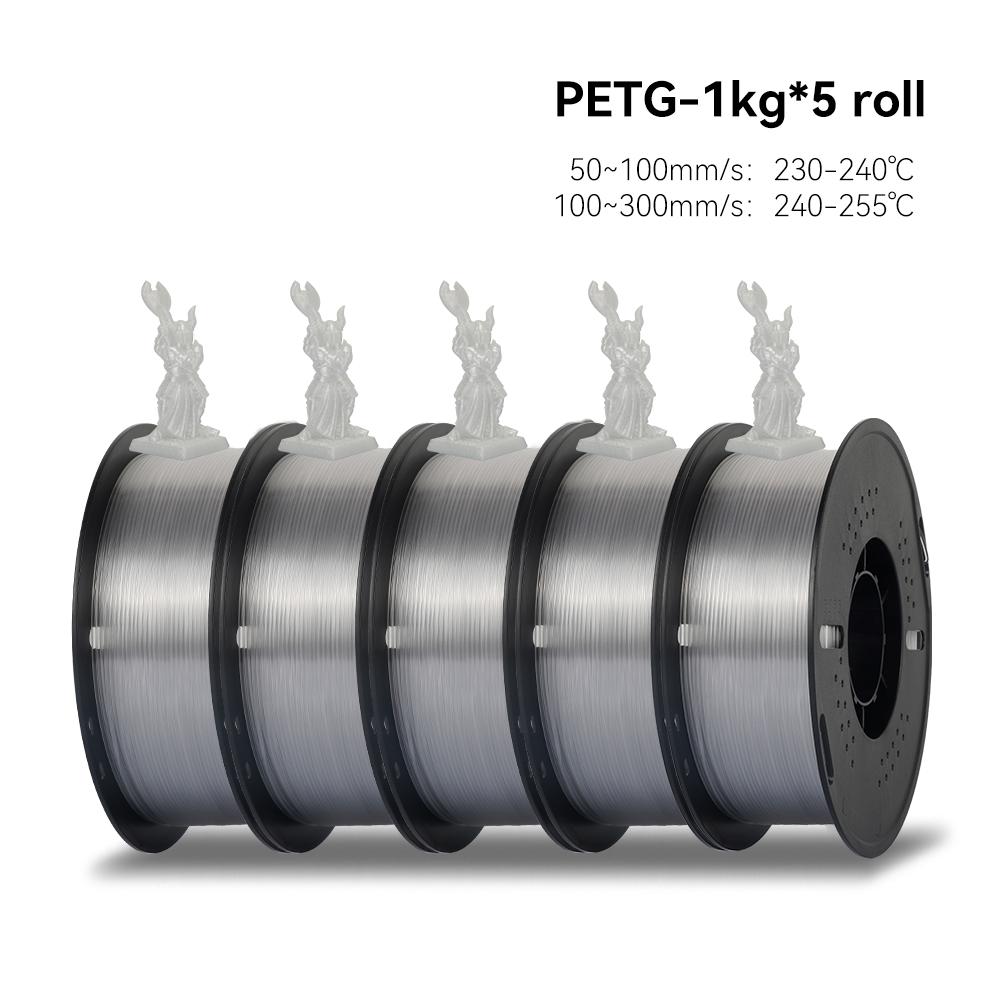 KEEPANG 5KG PETG 3D Printer Filament 1.75mm High Toughness Neatly Wound 3D Printing Material DIY Crafts Tools for 3D Printer