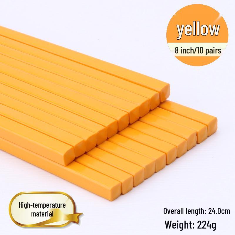 Colorful Disinfected Melamine Chopsticks for Hotels, Restaurants, and Fast Food