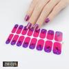 ZM Full Cover No-Cure Gel Nail Wraps, Halloween Style Autumn Winter Nail Stickers, Nail Patch Films