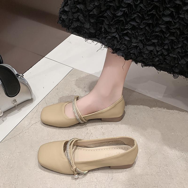Soft-soled Gentle Shoes Autumn Mary Jane Shoes New Flat-soled Comfortable One-pedal Single Shoes