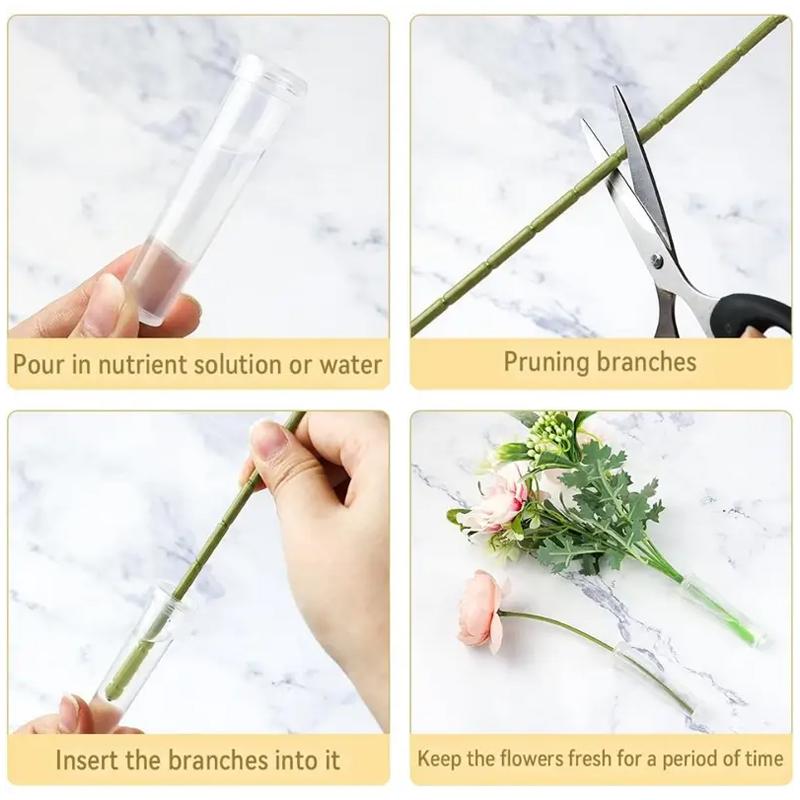 100PC Mini Flower Vases Floral Vials for Flower Arrangements