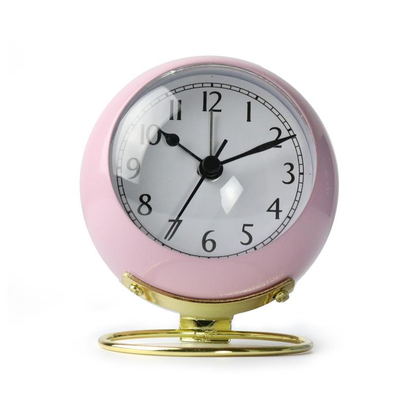 Metal spherical alarm clock Nordic simple fashion student boy girl alarm clock lazy get up artifact