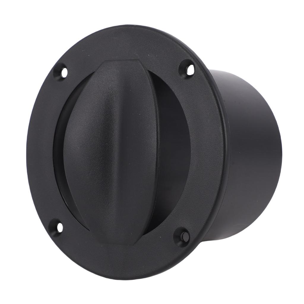 Boat Livewell Vent Improved Airflow Boat Marine Round Air Outlet Vent for Pontoon Kayak Black