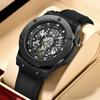 LIGE Fashion Luxury Mechanical Watches for Men Military Casual Sports Silicone Waterproof Luminous Business Automatic Male Watch