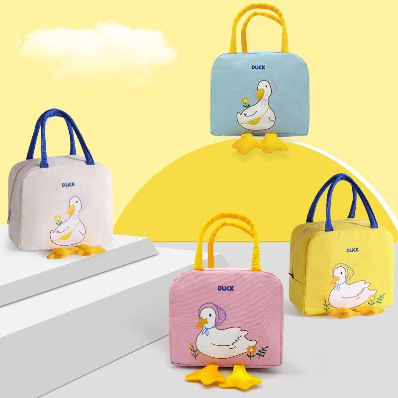 Сумка для обеда Симпатичная сумка для ланча Box Bento Tote Изолированная сумка Bento для студентов-работников