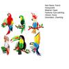 6 Pcs Parrot Honeycomb Paper Cutouts Tropical Birds Honeycomb Decoration for Hawaiian Luau Tiki Summer Party Supplies