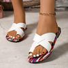 Женская обувь 2025 Открытый носок Женские шлепанцы Лето Улица Большой размер Лаконичные Самые продаваемые Удобные Легкие Плоские шлепанцы