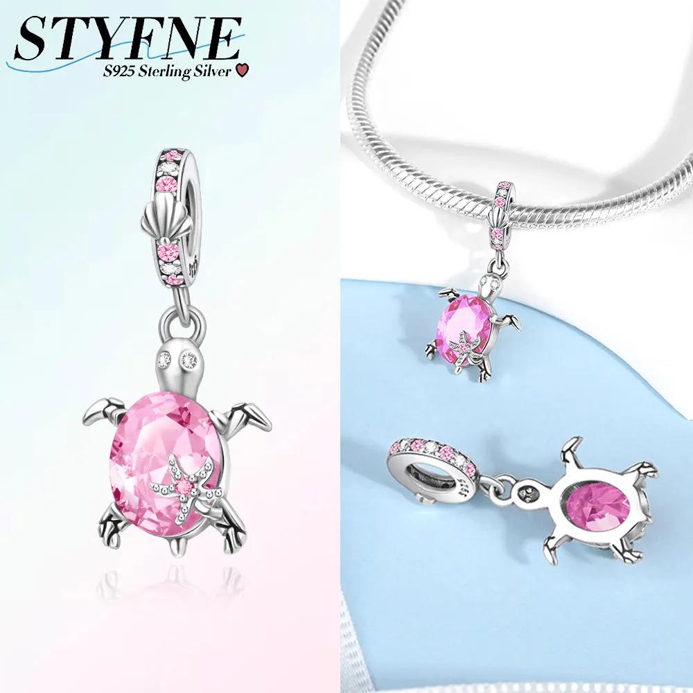 Exquisite Copper Colorful Star Turtle Charm Fit Original Bracelet Women Necklace Jewelry Gift Copper Charm Beads