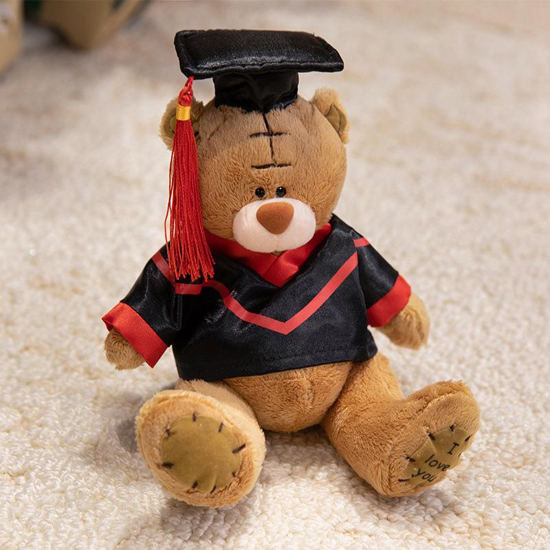 Patch Bear Doll Doctor Bear Doll Bride and Groom Teddy Bear Plush Toy Children's Soothing Doll Gift