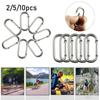Hiking Alloy Aluminum Rings Camp Mountaineering Hook Climing Carabiner Travel Kit Buckle Keychain