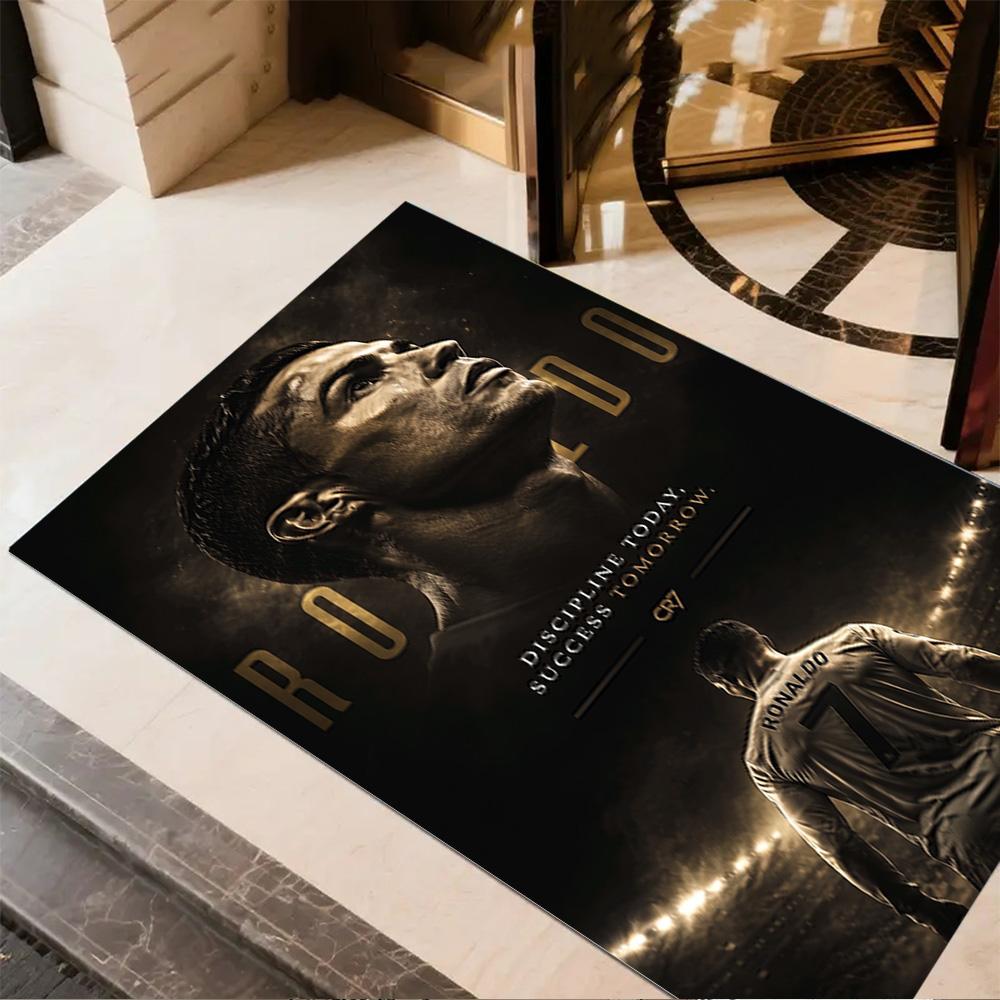 Ronaldo's Golden Legacy Area Rug Perfect for Living Rooms Game Room Decorate room Outdoor Antislip Carpet Decorate Offices