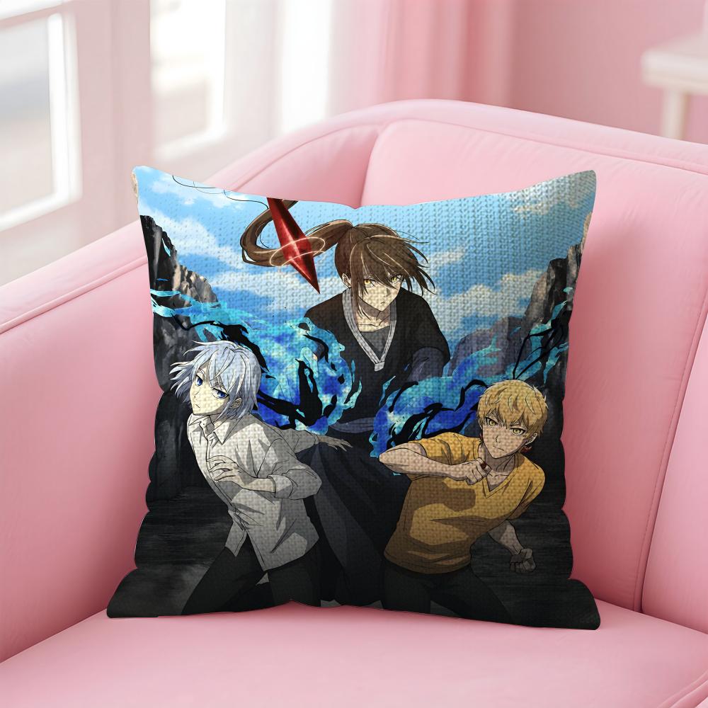 TTower Of GodD Anime Cushion Cover Natural Linen Pillow Case DoubleSided Print Decorative Sofa Pillowcase Home Decor Gift