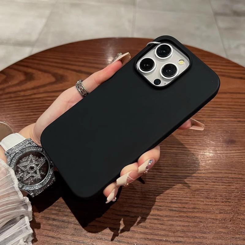 Облачное ощущение Жидкий силикон Подходит для чехла для мобильного телефона Apple 16promax IPhone 15 Ультратонкий Не желтеет Однотонный Предотвращает падения
