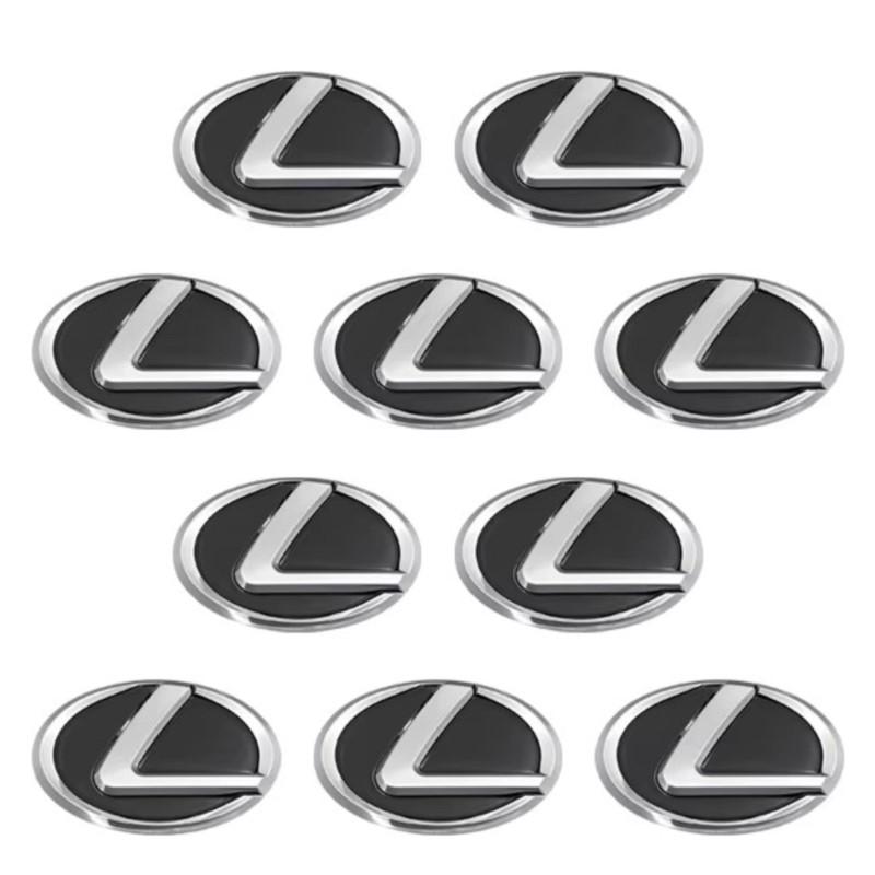 MVTT4 10Pcs Car Remote Key Sticker Aluminum Emblem Decoration Decal For Lexus IS250 IS200 CT200h GS300 LS430 RX450h LX570 IS300 ES RX