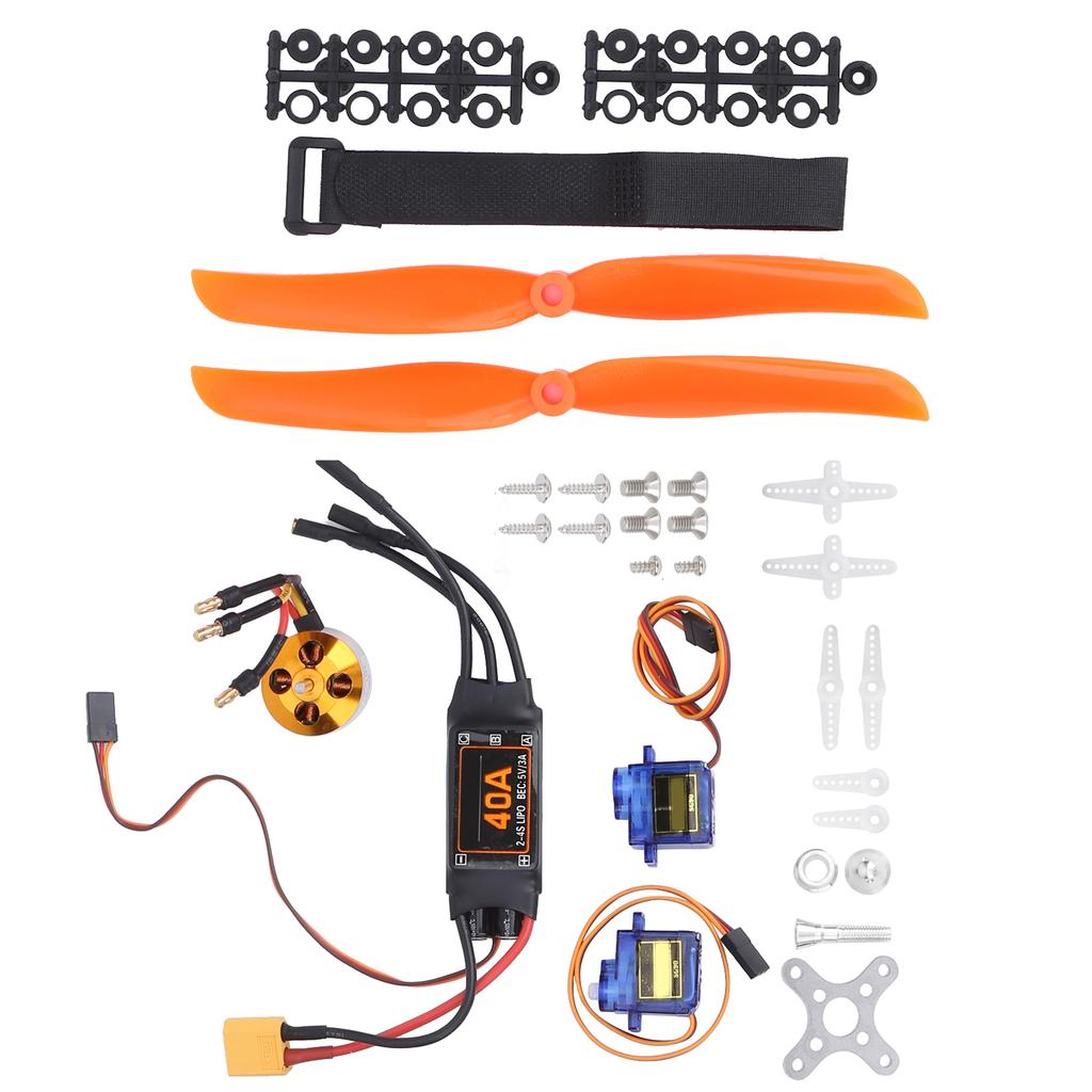 2212 KV1400 Motor 40A XT60T ESC SG90 Servo 8060 Propeller Kit for RC Drone Aircraft FPV