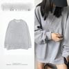 Spring Autumn Japanese Style Long Sleeve T-shirt Women's Loose Fit Grey Sweatshirt Base Layer Top Korean Trendy Flow Top