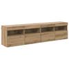 TV Wall Shelves 2 pcs Artisan Oak 80 x 30 x 40 cm Particleboard