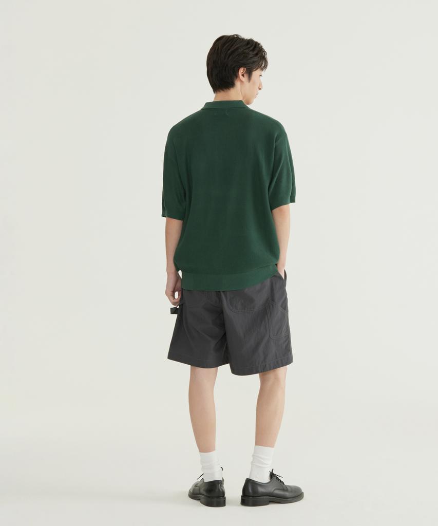 COVERNAT Collared Half Knit Ivory
