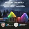 150ft Smart RGB Outdoor Lights with 90 LED, Permanent Christmas Lights for Daily Decorative Lighting and Holiday Parties
