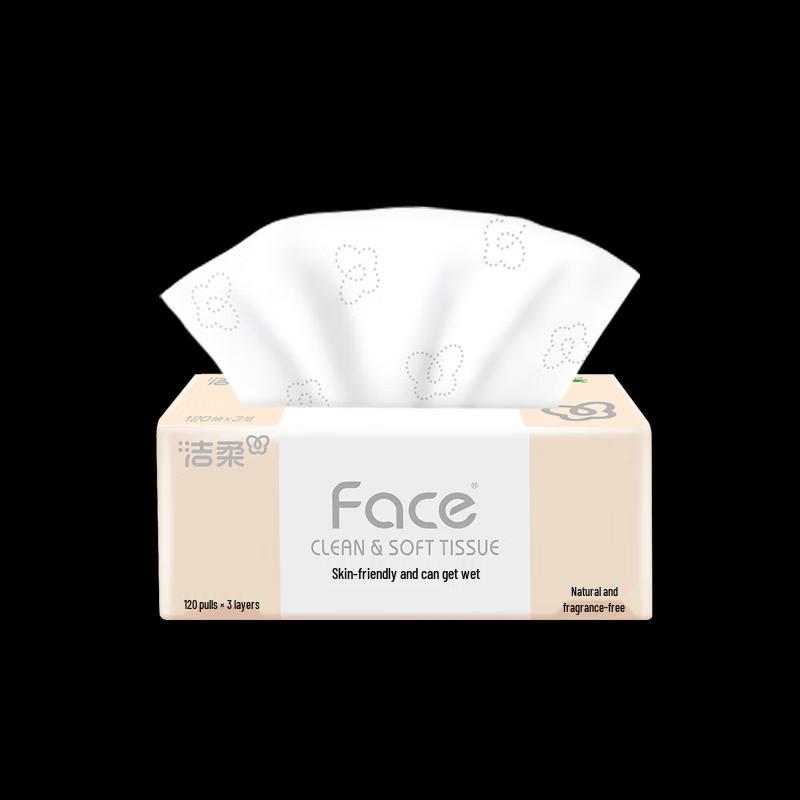 C&S 3-Ply Unscented Wet-Strength Facial Tissues