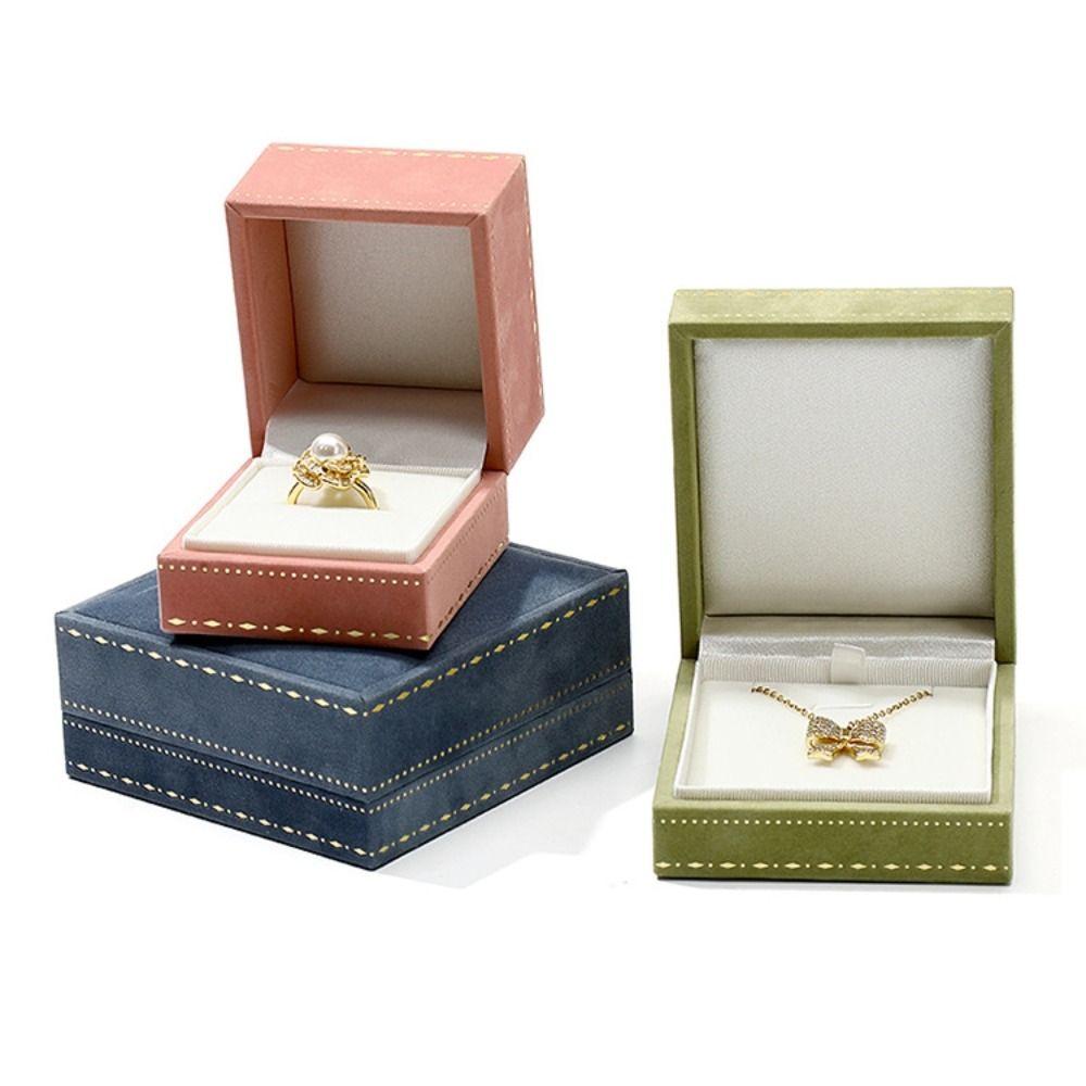 Luxury Small Jewelry Box Vintage Flannel Bracelets Box Jewelry Display Holder  Jewelry Storage