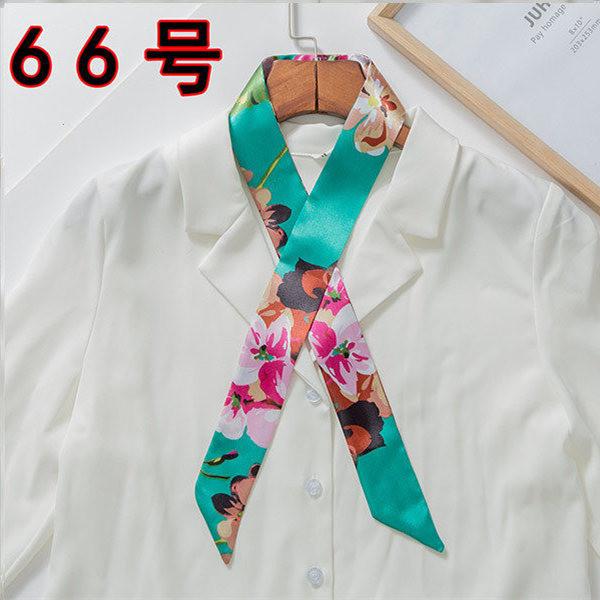 Luxury Brand Bag Scarf Foulard Femme Hijab Scarf Women Hair Silk Scarf Handle Bag Ribbons Long Skinny Scarves