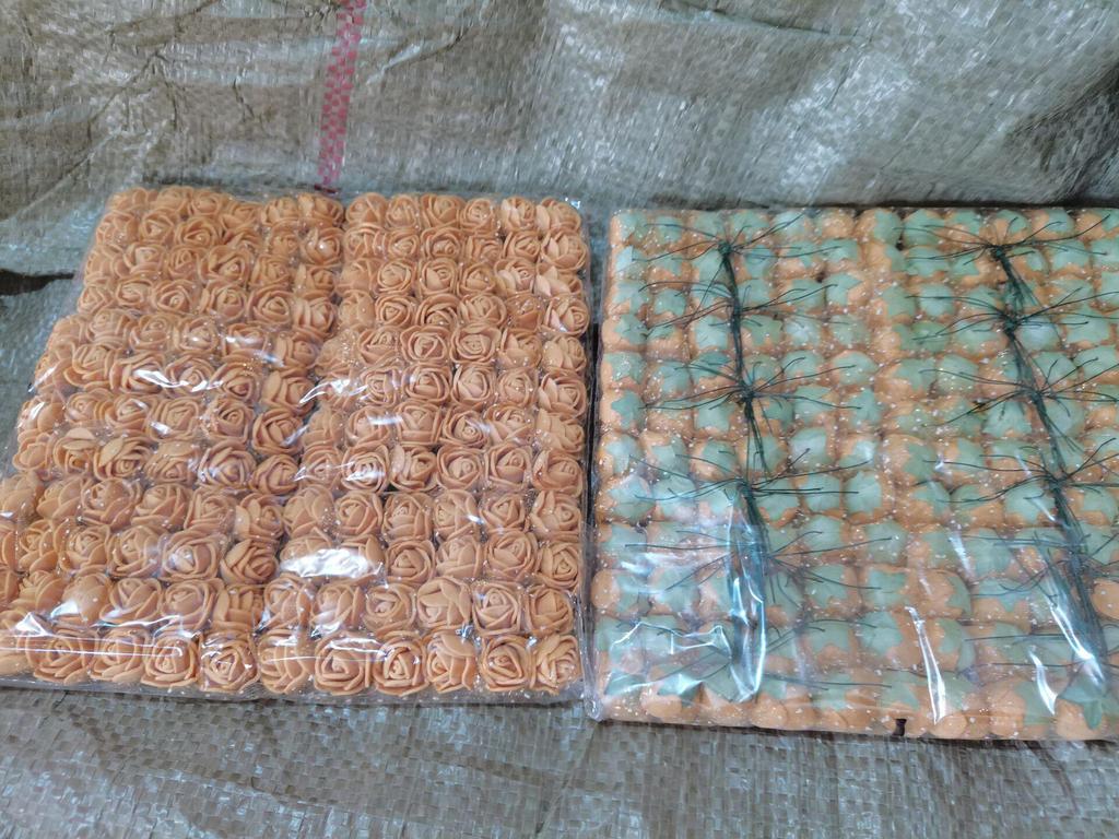 2,5-дюймовая марлевая кружевная роза, пена и сухоцветы для свадебной подарочной коробки, плетеного венка и аксессуаров.