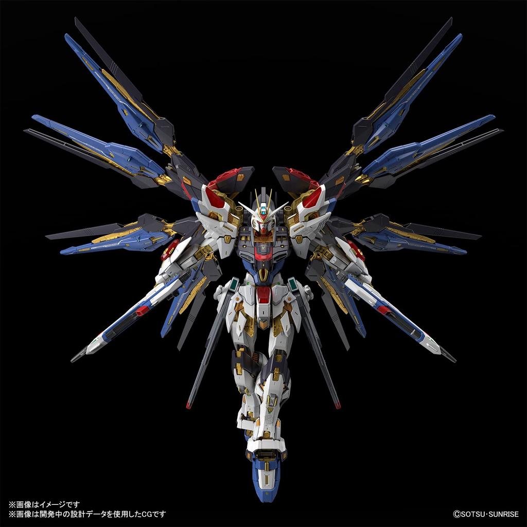BANDAI SPIRITS MGEX Мобильный доспех Гандам СИД ДЕСТИНИ Срайк Фридом Гандам Масштабная пластиковая модель 1/100 Предварительно окрашенный