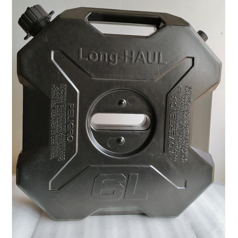 Bidon de carburant de 6 litres, jerrycan, réservoir de rechange pour moto et voiture, 6L, noir, vert, rouge, réservoir de carburant de secours, réser