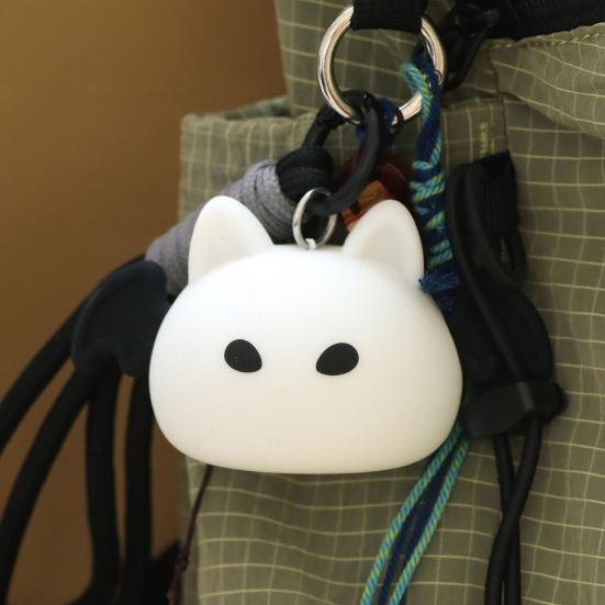 Брелок-ночник в форме летучей мыши с 8 режимами цвета, портативный перезаряжаемый силиконовый светодиодный светильник для сумки, хэллоуинский декор, кемпинг, походы, спальня, подарок