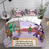 Lil Gator Game Bedding Sets Comforter Quilt Bed Cover Duvet Cover Pillow Case 2-3 Pieces Sets Kids Adult Size
