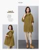 Women's Mid-Length Hooded Trench Coat, Spring/Autumn 2024: Pure Cotton, Long-Sleeve, Casual Workwear, Slimming Plus Size.