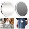 10CM 30X Magnifying Mirror with Tweezers Portable Travel LED Makeup Mirror with 3 Suction Cups Rechargeable Dimmable Magnified Vanity Mirror