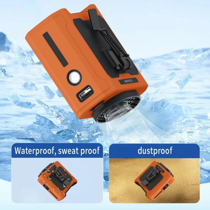 10000 мАч уличный портативный поясной вентилятор подвесной шейный вентилятор сильный ветер с аккумулятором светодиодное освещение для спортивного курьера на открытом воздухе