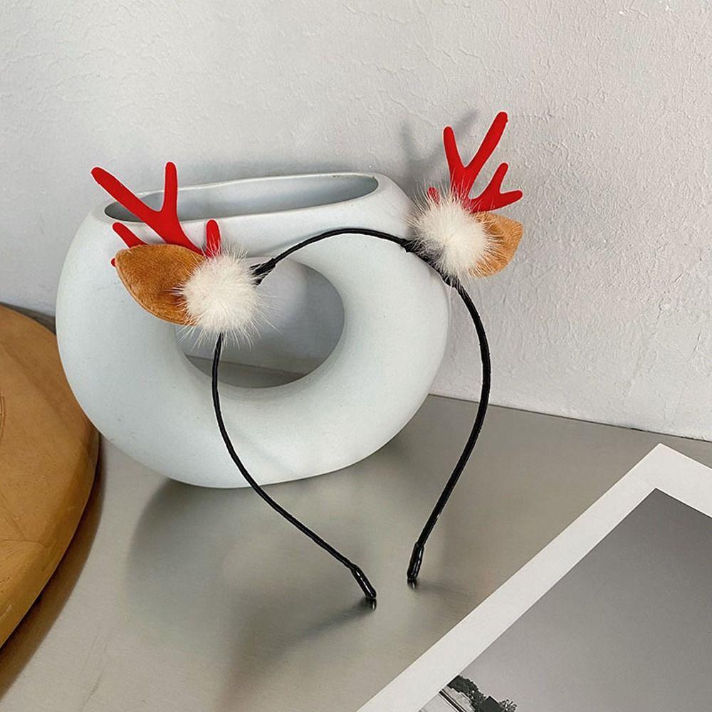 Reindeer Headwear Hair Accessories Antlers Headband Christmas Hair Hoop Merry Christmas Decor