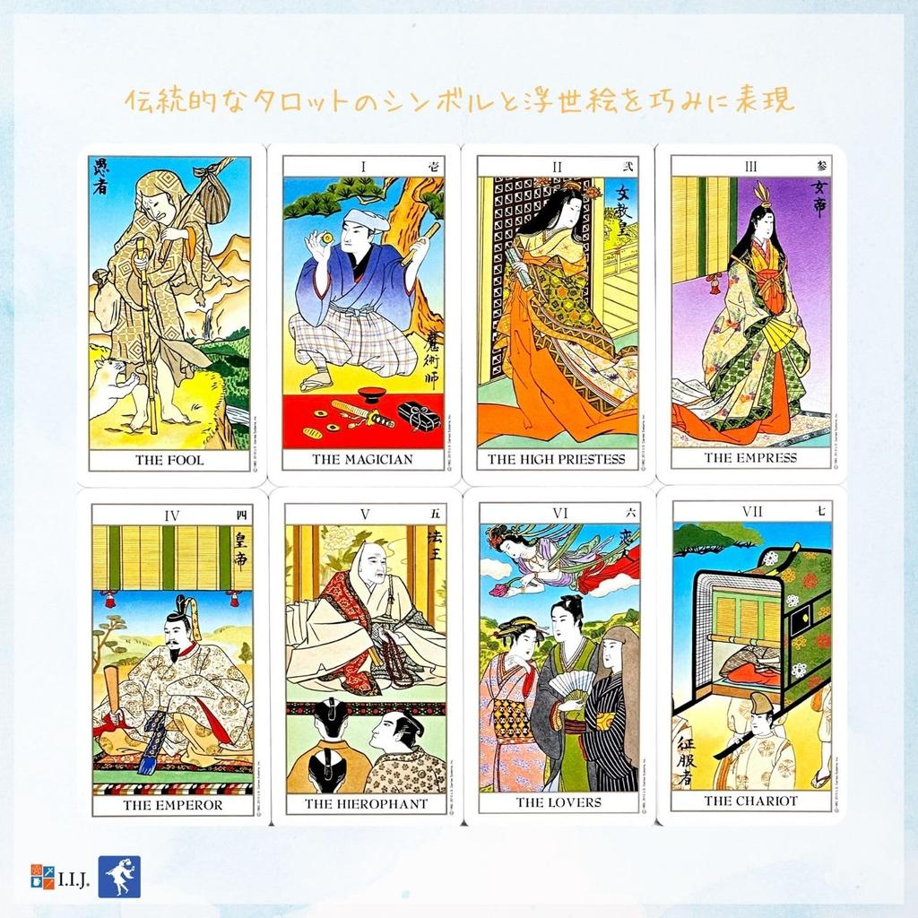 Ukiyoe Marseille 78 Tarot with Japanese Authentic Product I.I.J. Tarot, Edition, Cards, Reading, Instructions,