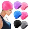 Ear Protection Silicone Swim Cap Ear Pockets Swim Hat Protect Long Hair Swimming Cap  Boys