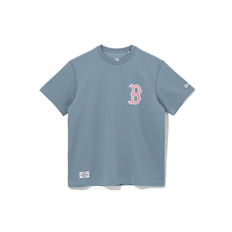 New Era SS22 Пуловер Футболка с круглым вырезом Мужские топы Серый Синий 13086600
