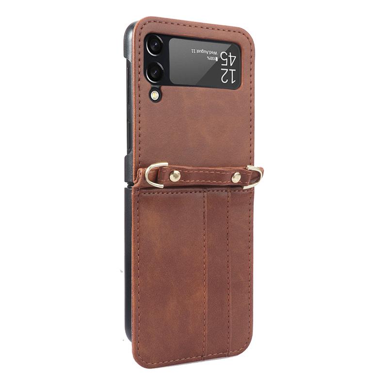 Роскошный ремешок для ожерелья через плечо с цепочкой в форме сердца, однотонный чехол для Samsung Galaxy Z Flip 5 Z Flip4 Z Flip3