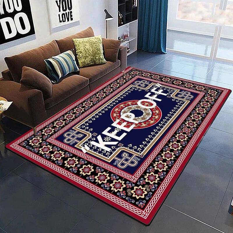 Декоративный квадратный ковер с узором, современный дом, гостиная, пол, матовый ковер для спальни, художественный коврик для плаката, подарок для фанатов Alfombra