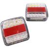 Meliore Tail Lamp DC12V LED Reflector with Downlight Built-In Boat Trailer Tow Truck Forklift
