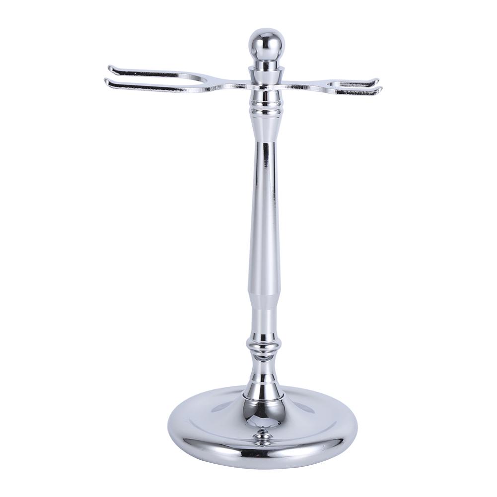 4 Types Fashionable Alloy Shaving Tool Stand Rack Frame Razor Brushes Holder