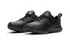 Nike Спортивные повседневные кроссовки Varsity из кожи, низкие, чисто черные, для детей 3-7 лет CN9393-001
