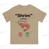 Summer Unisexs and Womens casual Tshirts  Shrim is Calling Funny Round neck short sleeved Tshirt Street Clothing SXL
