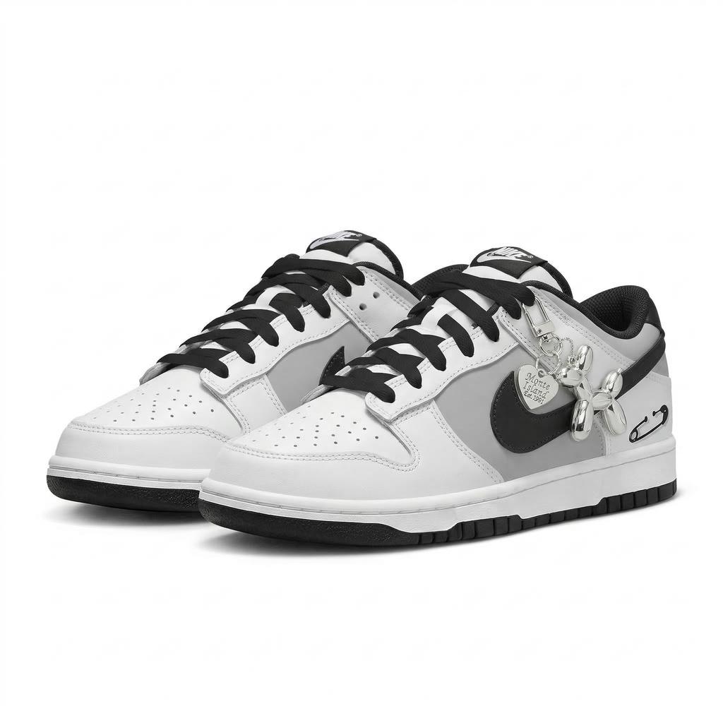 Nike Dunk Lemon Joy Износостойкая Амортизация Низкие Скейтбордические Кроссовки Мужские Черно-Серые DD1391-100(Команда778-)