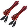 2pcs 1.9M 18AWG SAE-SAE Extension Cable Quick Disconnect Wire Harness for SAE Connector