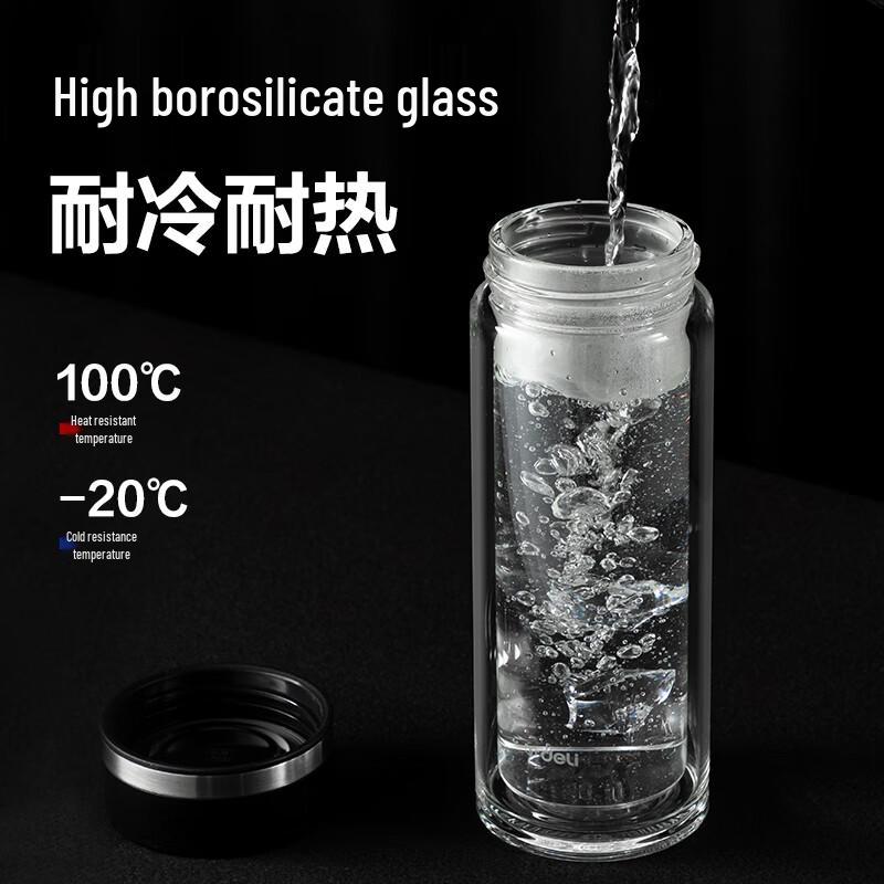 Deli Double Wall Glass Cup