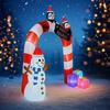 7.8FT LED Inflatable Yard Archway Decorations Snowman Penguin Sign Xmas Home Decor Ornaments Supplies Toy Gift Christmas Holiday
