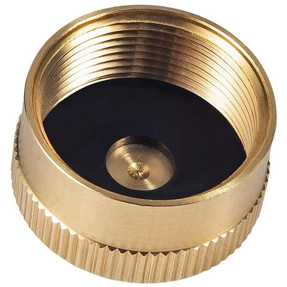 Портативный латунный защитный цилиндрический соединитель Защитные колпачки для баллонов с газом Твердый адаптер для заправки Колпачок для баллона с пропаном Герметичный колпачок